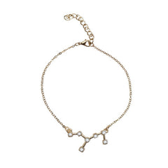 QIAMNI 12 Star Zodiac Signs Constellation Horoscope Crystal Astrology Galaxy Bracelet Bangle Jewelry Birthday Friendship Gift